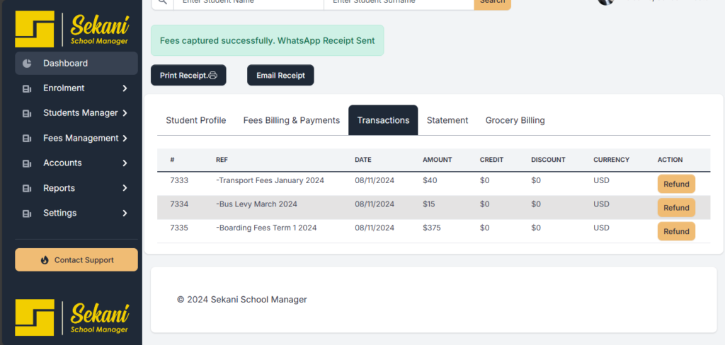  Instant Account Statements