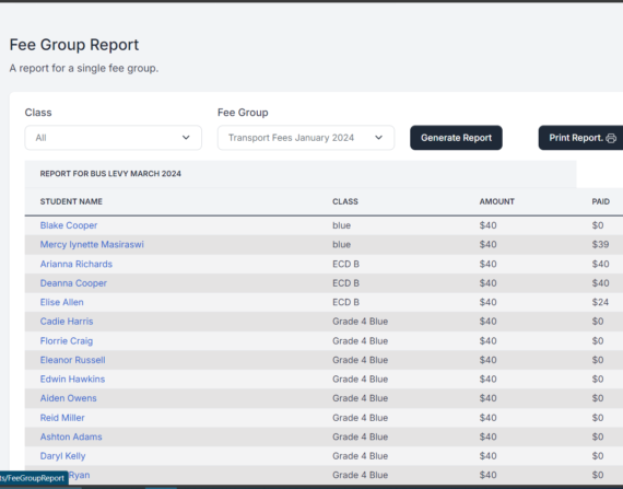 Real-Time Income and Expenditure Reports for School Administrators.